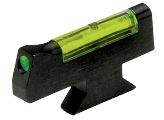 High visibility fiber optic front sight for Smith and Wesson revolvers with a height of .250.